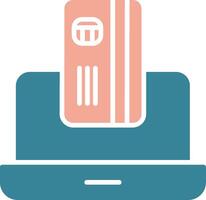 OnGlyph Two Color Payment Glyph Two Color Icon vector