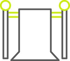 Green Screen Line Two Color Icon vector