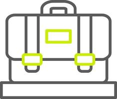 Suitcase Line Two Color Icon vector