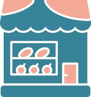 Food Store Glyph Two Color Icon vector