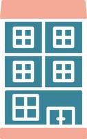 Appartment Glyph Two Color Icon vector