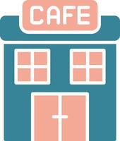 Cafe Glyph Two Color Icon vector