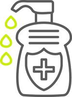 Lotion Line Two Color Icon vector