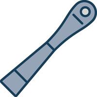 Ratchet Line Filled Grey Icon vector