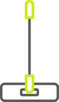 Mop Line Two Color Icon vector
