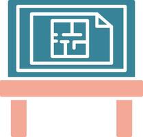 Architecture Glyph Two Color Icon vector