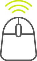 Mouse Line Two Color Icon vector