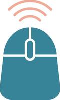 Mouse Glyph Two Color Icon vector