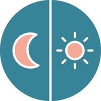 Day And Night free Glyph Two Color Icon vector