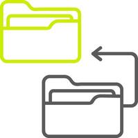 Backlog Line Two Color Icon vector