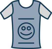 Clothing Line Filled Grey Icon vector