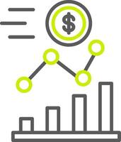 Investment Line Two Color Icon vector