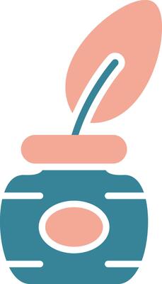 Feather Pen Glyph Two Color Icon