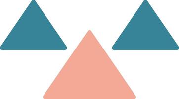 Triangles Glyph Two Color Icon vector