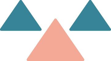 Triangles Glyph Two Color Icon vector