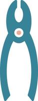 Pliers Glyph Two Color Icon vector