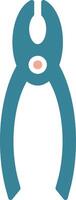 Pliers Glyph Two Color Icon vector