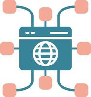 Website Glyph Two Color Icon vector