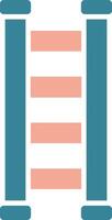 Step Ladder Glyph Two Color Icon vector