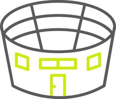 Stadium Line Two Color Icon vector