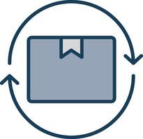 Lifecycle Line Filled Grey Icon vector