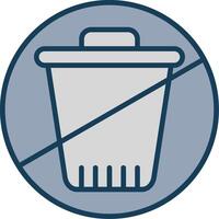 Zero Waste Line Filled Grey Icon vector