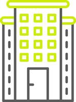 Skyscraper Line Two Color Icon vector