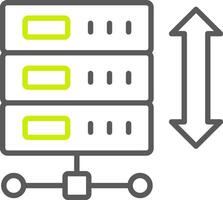 Expand Arrows Line Two Color Icon vector