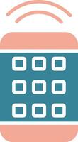 Remote Control Glyph Two Color Icon vector