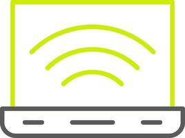 Laptop Line Two Color Icon vector