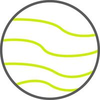 Planet Line Two Color Icon vector