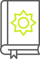 Holy Book Line Two Color Icon vector