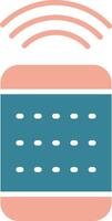 Remote Control Glyph Two Color Icon vector