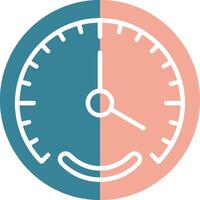 Gauge Glyph Two Color Icon vector