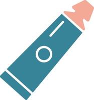 Tooth Paste Glyph Two Color Icon vector