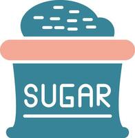 Sugar Glyph Two Color Icon vector