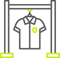 Clothing Rack Line Two Color Icon vector