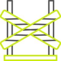 Crime Scene Line Two Color Icon vector