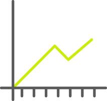 Line Two Color Chart Line Two Color Icon vector