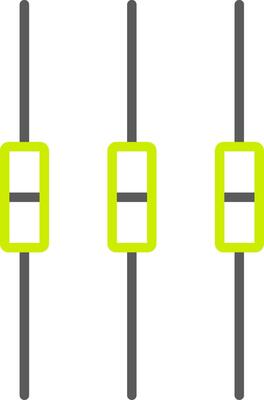 Box Plot Line Two Color Icon