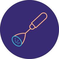 Masher Line Two Color Circle Icon vector