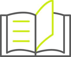 Reading Line Two Color Icon vector