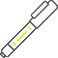 Pen Line Two Color Icon vector