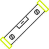 Spirit Level Line Two Color Icon vector