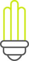 Bulb Line Two Color Icon vector