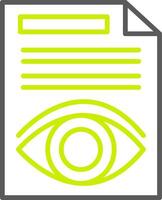 Document Line Two Color Icon vector