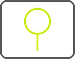 Key Hole Line Two Color Icon vector