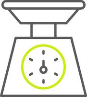 Weighing Machine Line Two Color Icon vector