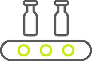 Assembly Line Two Color Line Two Color Icon vector