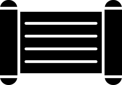 Old Scroll Glyph Two Color Icon vector